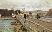 Footbridge at Argenteuil Alfred Sisley